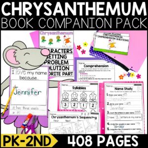 Chrysanthemum Name Book Activities