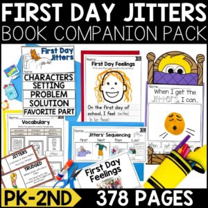 First Day Jitters Book Activities