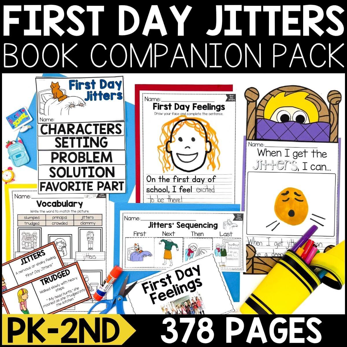 First Day Jitters Book Activities