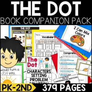 The Dot by Peter Reynolds Book Activities