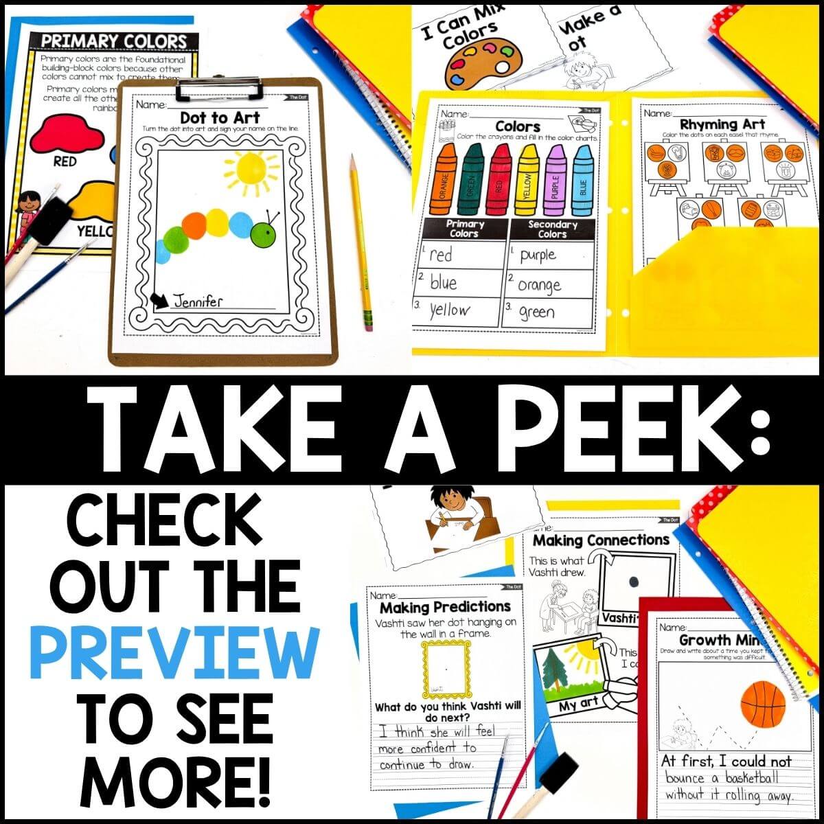 The Dot by Peter Reynolds Book Activities - Image 4