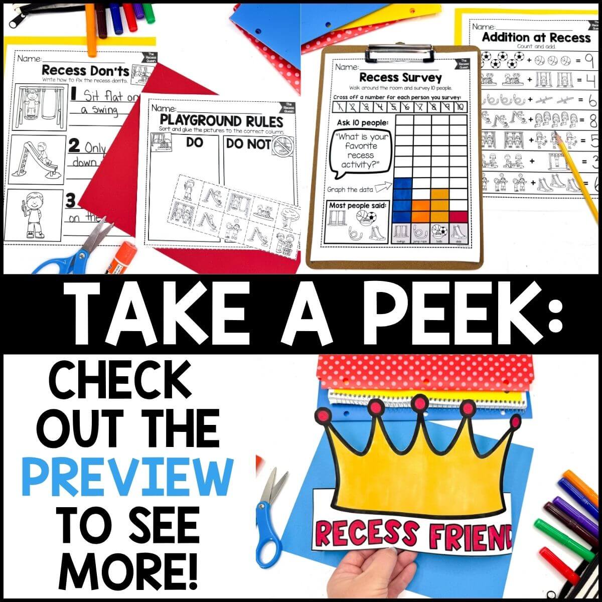 The Recess Queen Book Activities - Image 4