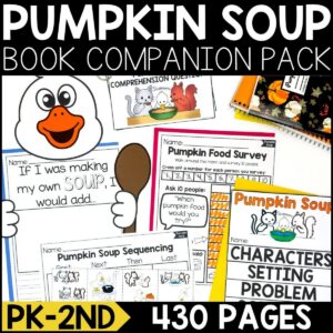 Pumpkin Soup Book Activities